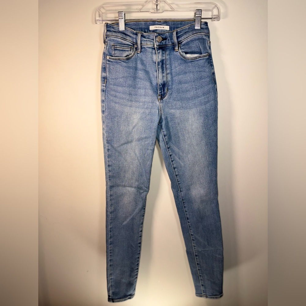 Pacsun Women high rise Blue Denim Skinny Jeans size 26